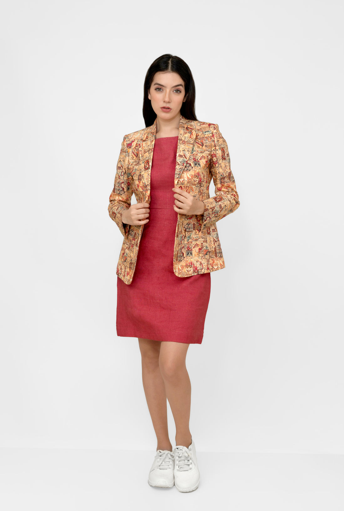 Muzi- Women's Linen Blazer