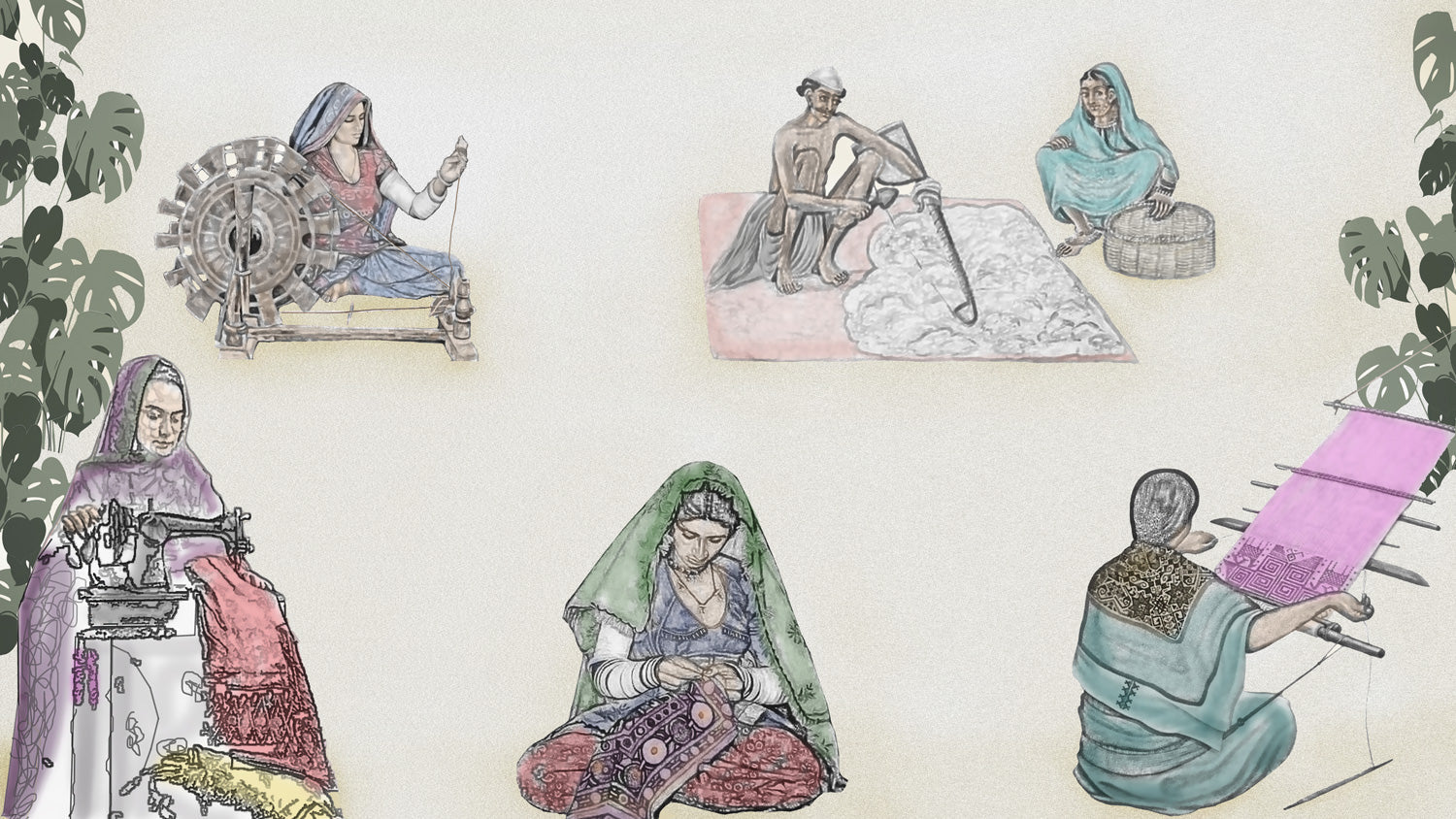 Indian sustainable clothing Industry Artisan.