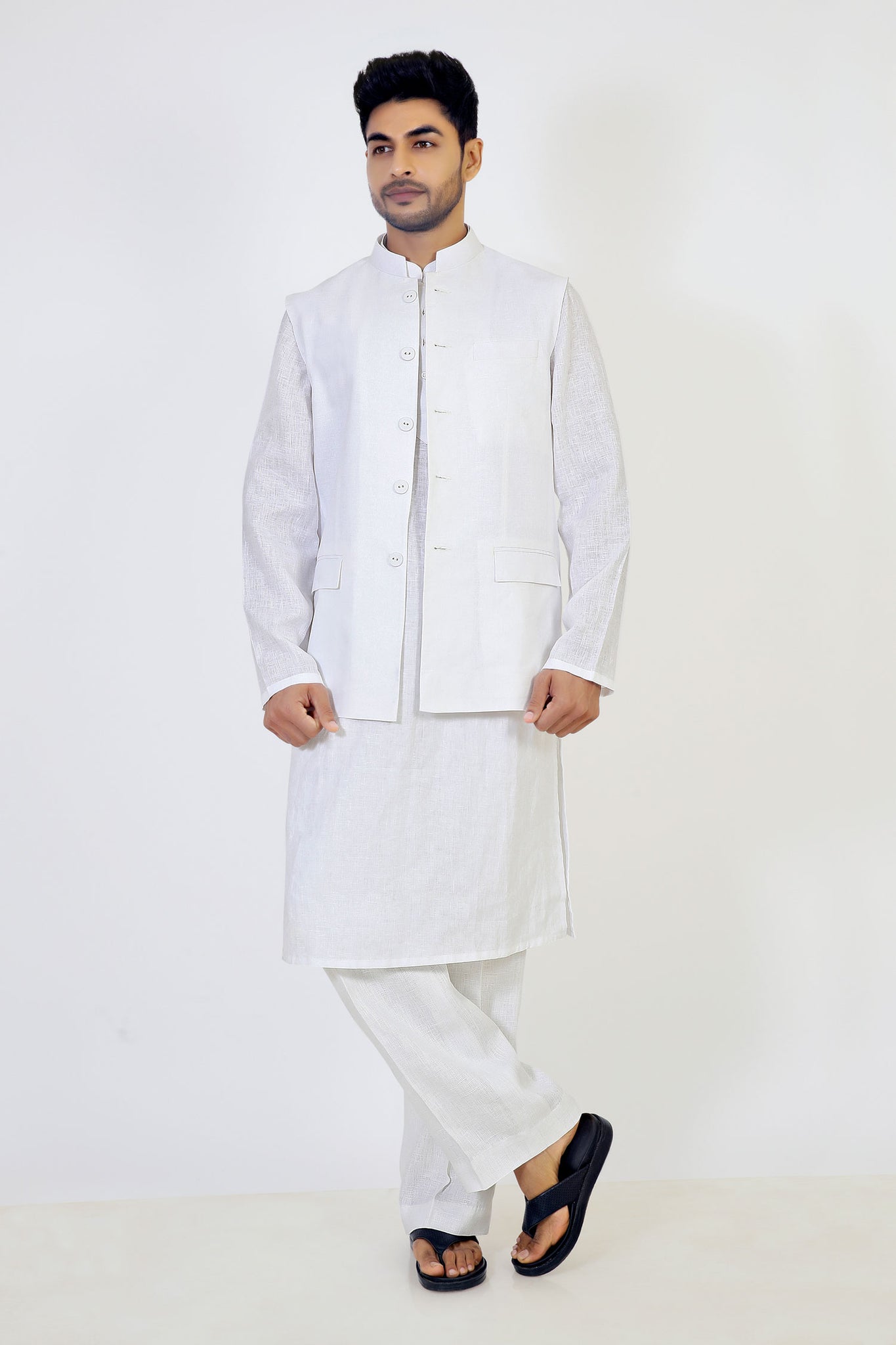 OJAS- Men’s Linen Vest