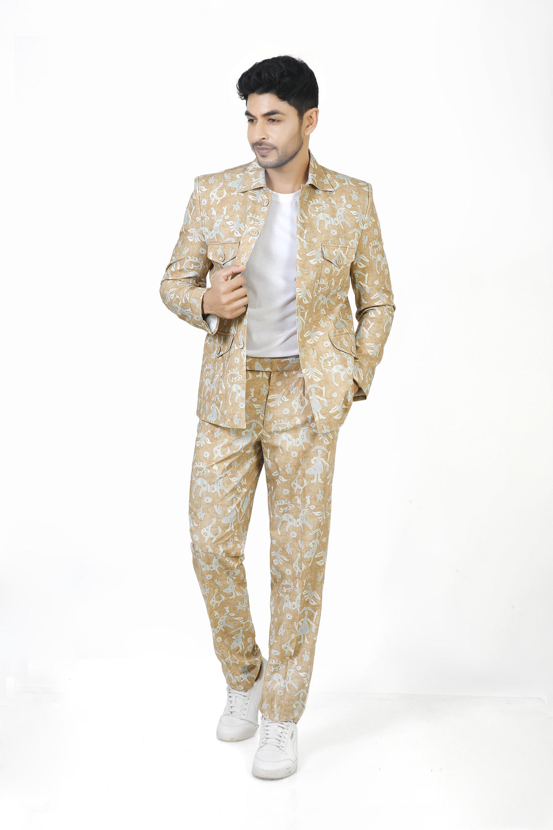 Aspen - Men's hemp printed jacket
