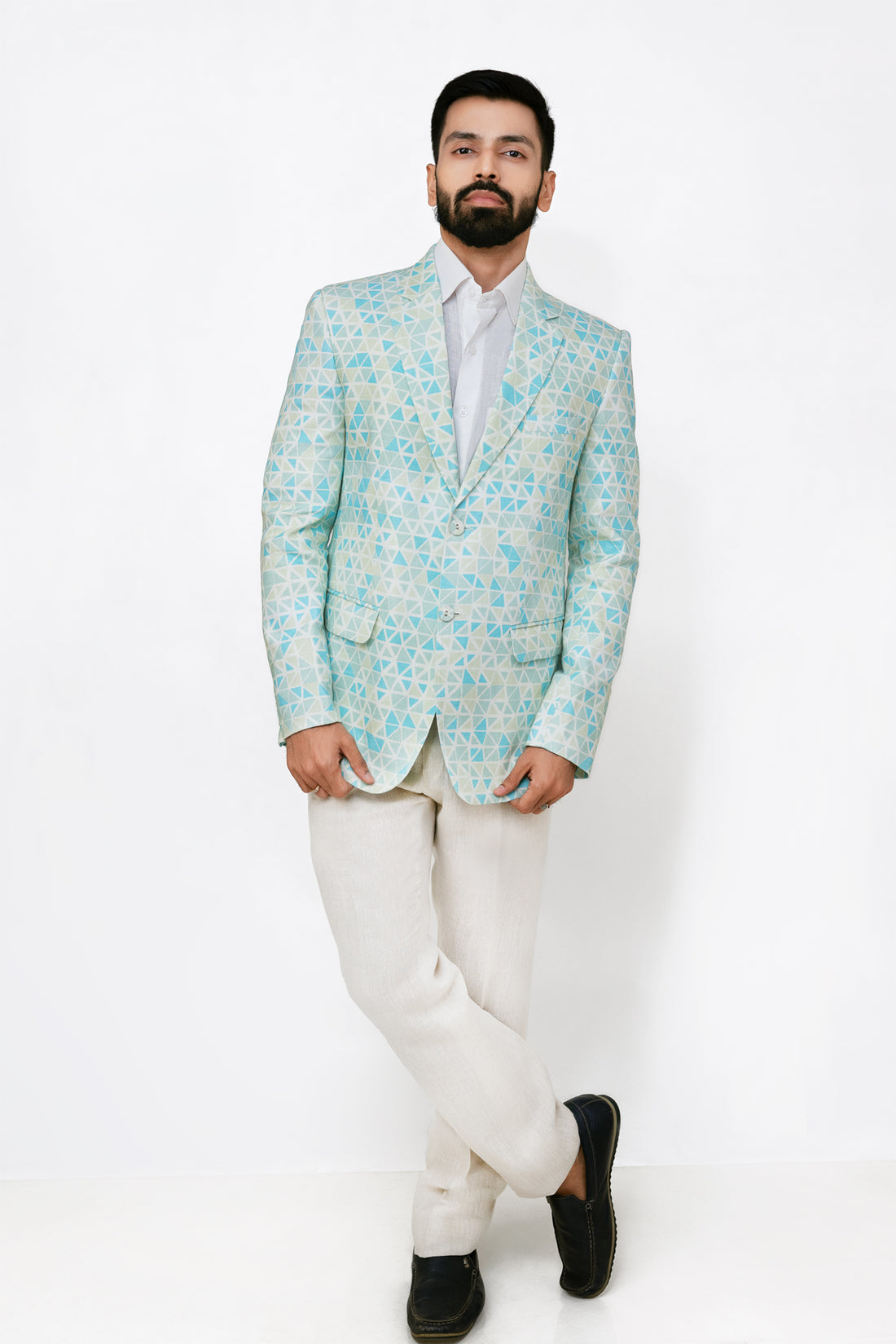 Mosaic - Men Linen Blazer