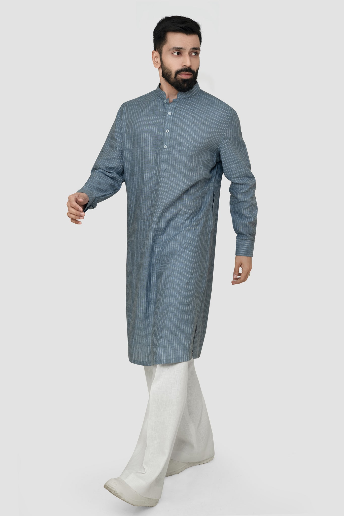Daksh- Men's Linen Kurta