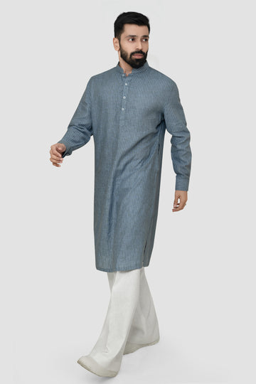 Daksh- Men's Linen Kurta
