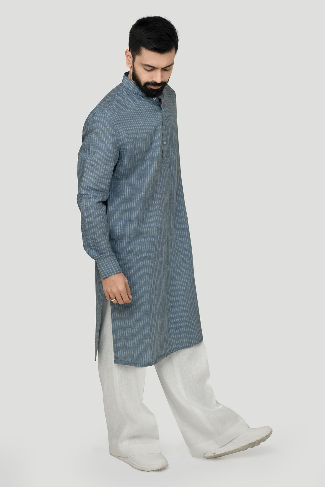 Daksh- Men's Linen Kurta