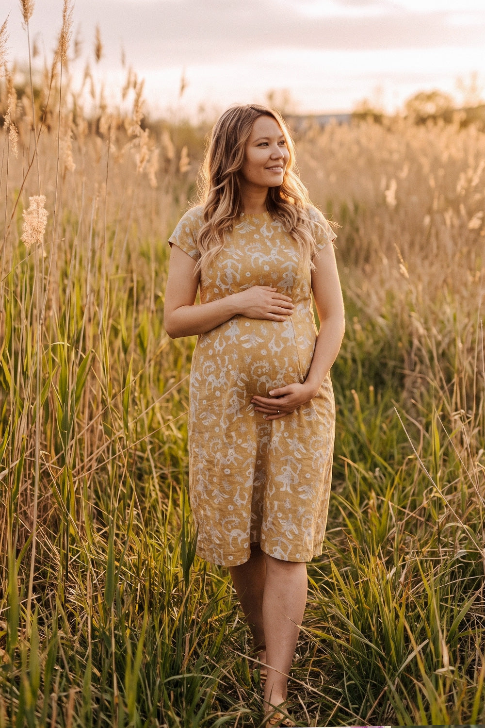 Luz- Woman Hemp Dress adamleaves