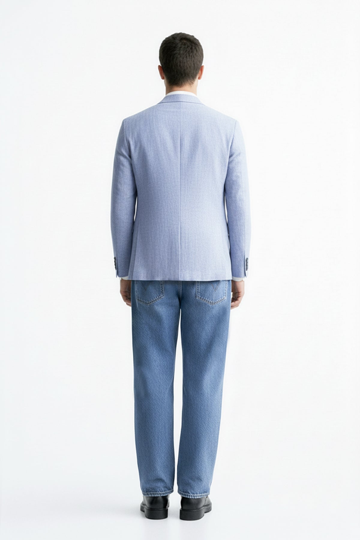 Aerial - Men's Denim Linen Blazer thumbnail 4