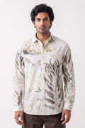 Neel-Cotton Eco-printed Shirt adamleaves