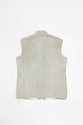 Beige vest on a white background