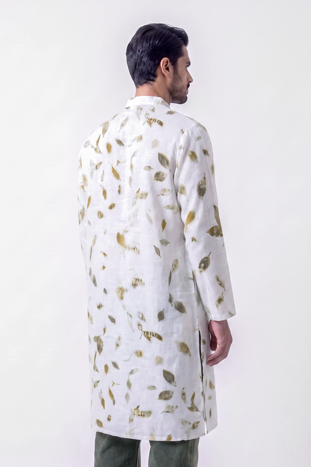 Tridal Hemp Eco-Printed Kurta adamleaves