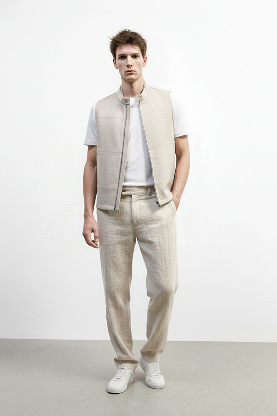 Vesper- Men's Linen Vest