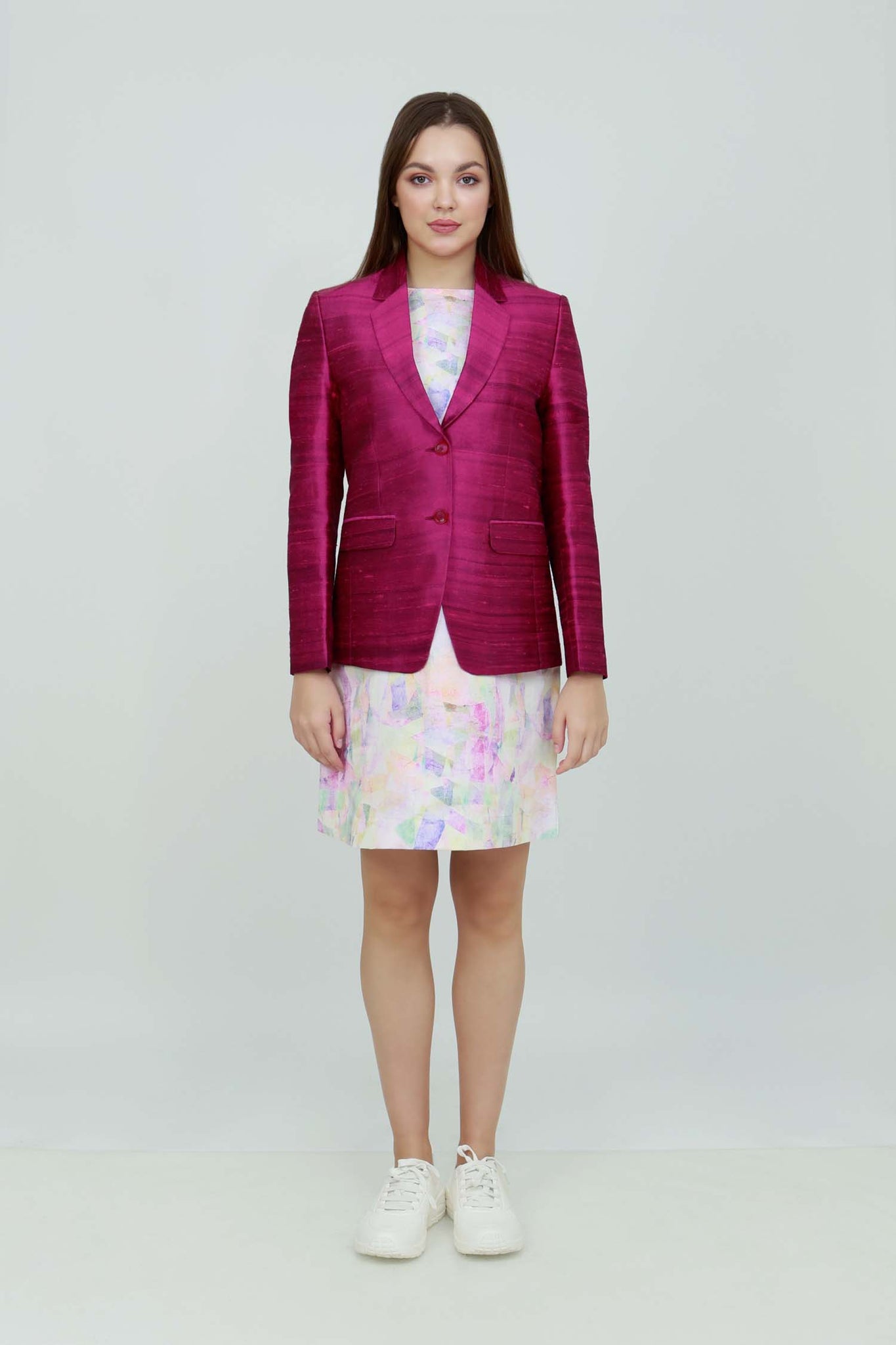 Dale - Woman raw silk blazer