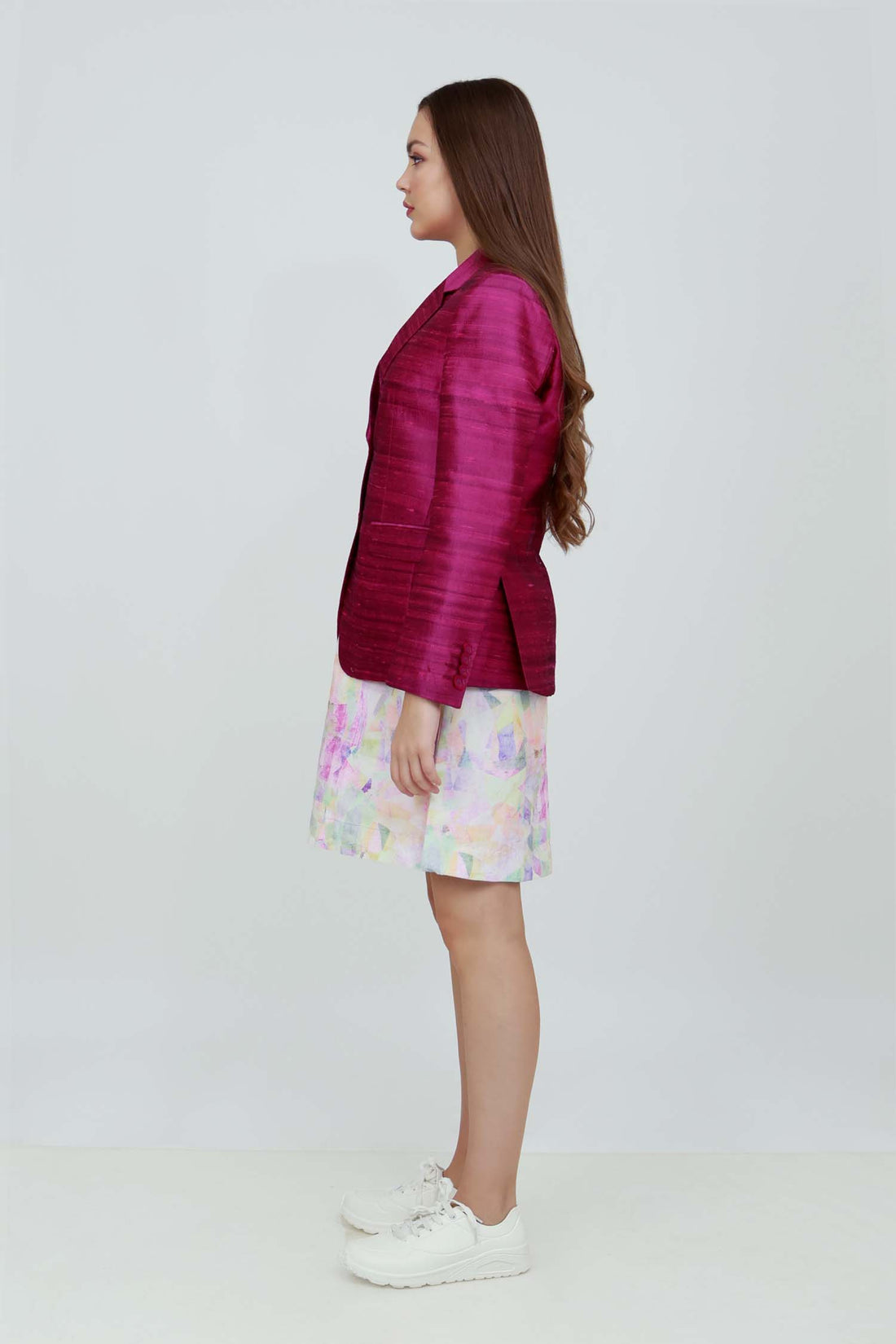 Dale - Woman raw silk blazer