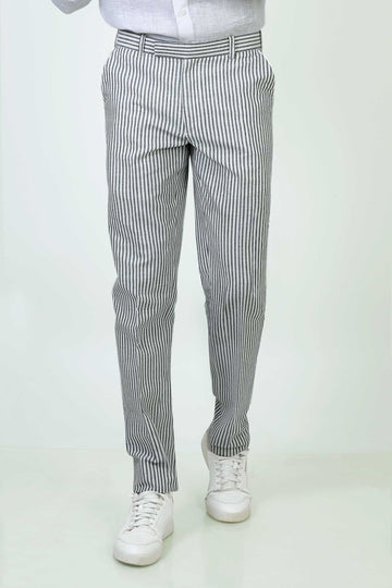 Zebra - Mens Linen 40 Lea trousers